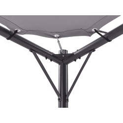 Pawilon ogrodowy AVENTINE Metal 300 cm 300 cm Szary Pawilon ogrodowy AVENTINE Metal 300 cm 300 cm Szary