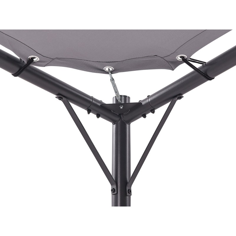 Pawilon ogrodowy AVENTINE Metal 300 cm 300 cm Szary Pawilon ogrodowy AVENTINE Metal 300 cm 300 cm Szary
