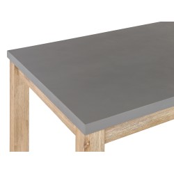 Zestaw ogrodowy z ławkami dla 6 osób OSTUNI Beton Szary Zestaw ogrodowy z ławkami dla 6 osób OSTUNI Beton Szary