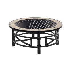 Palenisko ogrodowe z grillem HIERRO Metal Czarny Palenisko ogrodowe z grillem HIERRO Metal Czarny