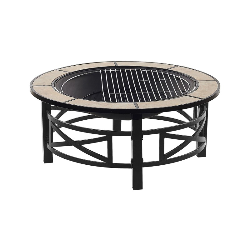 Palenisko ogrodowe z grillem HIERRO Metal Czarny Palenisko ogrodowe z grillem HIERRO Metal Czarny
