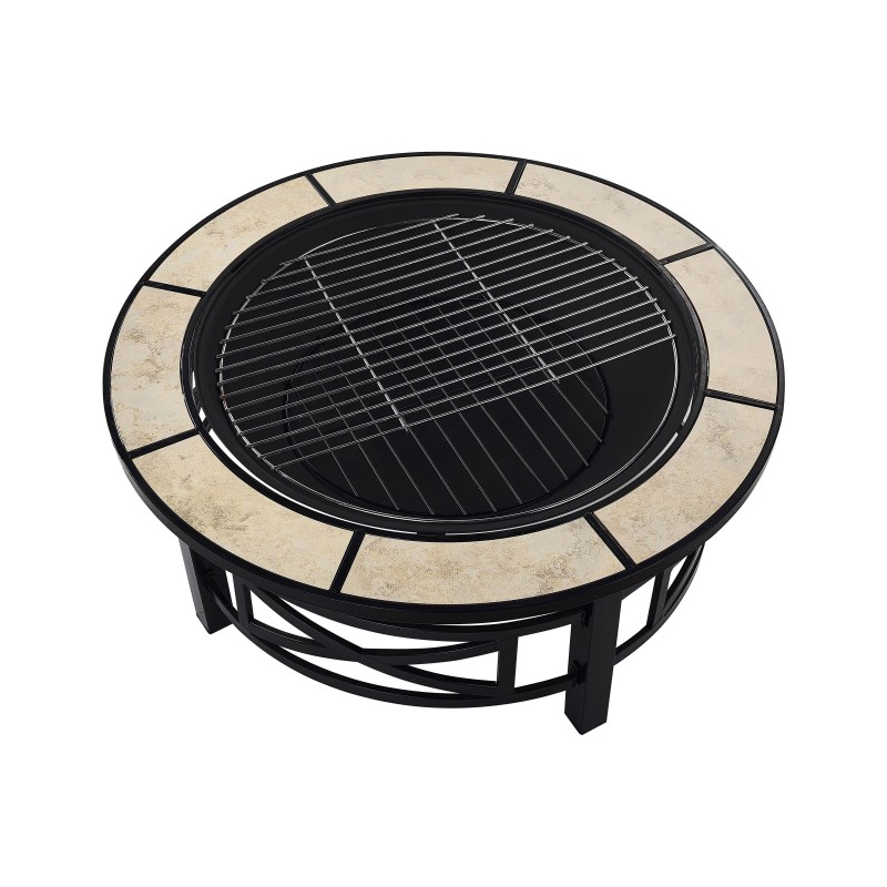 Palenisko ogrodowe z grillem HIERRO Metal Czarny Palenisko ogrodowe z grillem HIERRO Metal Czarny