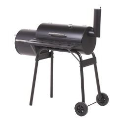 Grill węglowy KATLA Z wędzarnią Metal Czarny