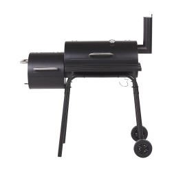 Grill węglowy KATLA Z wędzarnią Metal Czarny Grill węglowy KATLA Z wędzarnią Metal Czarny