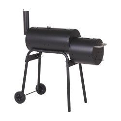 Grill węglowy KATLA Z wędzarnią Metal Czarny Grill węglowy KATLA Z wędzarnią Metal Czarny