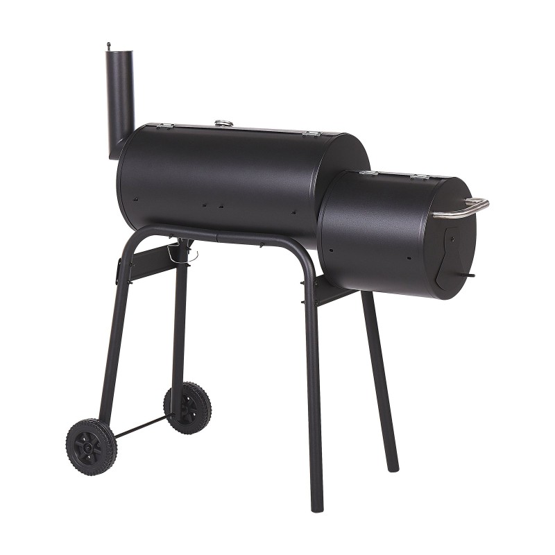 Grill węglowy KATLA Z wędzarnią Metal Czarny Grill węglowy KATLA Z wędzarnią Metal Czarny