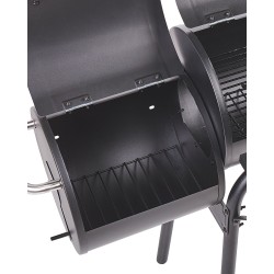 Grill węglowy KATLA Z wędzarnią Metal Czarny Grill węglowy KATLA Z wędzarnią Metal Czarny