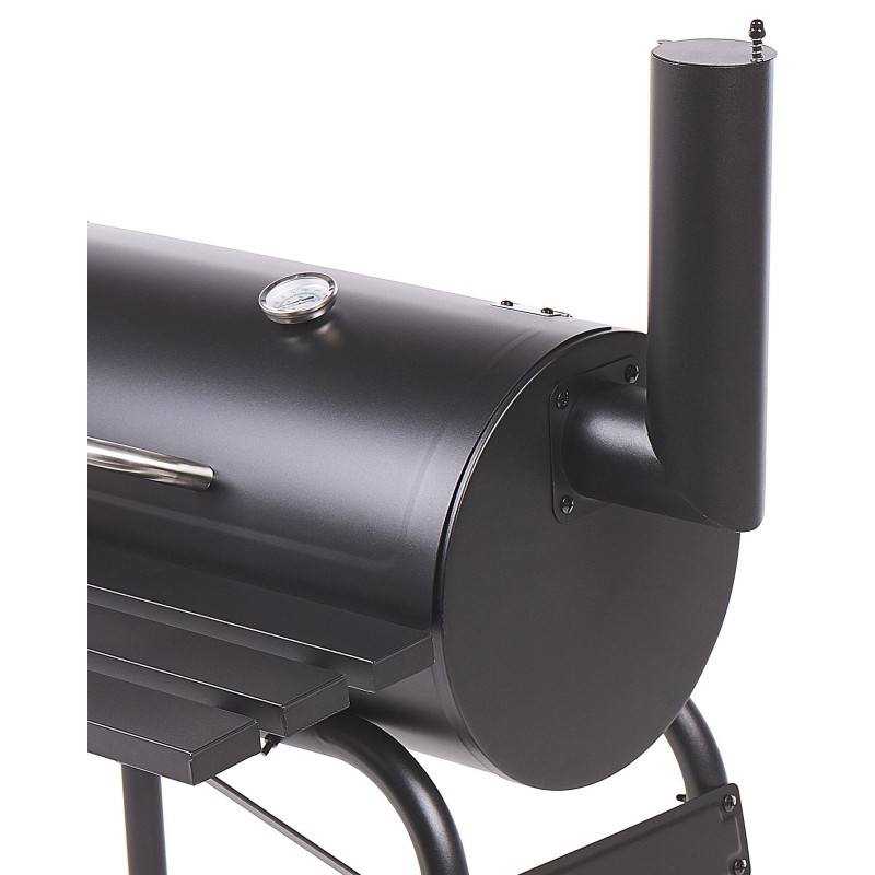 Grill węglowy KATLA Z wędzarnią Metal Czarny Grill węglowy KATLA Z wędzarnią Metal Czarny