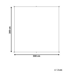 Żagiel przeciwsłoneczny LUKKA 300 cm 300 cm Szary Żagiel przeciwsłoneczny LUKKA 300 cm 300 cm Szary
