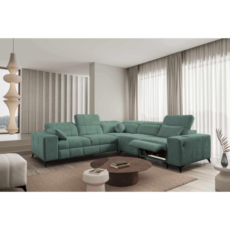Narożnik ballagio III Mix z funkcją spania oraz funkcją relax tkanina Spring 1116 Narożnik ballagio III Mix z funkcją spania oraz funkcją relax tkanina Spring 1116