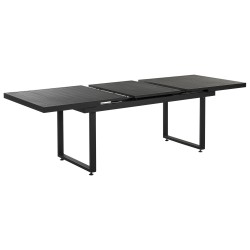 Zestaw ogrodowy dla 6 osób VALCANETTO/TAVIANO Metal Czarny Zestaw ogrodowy dla 6 osób VALCANETTO/TAVIANO Metal Czarny