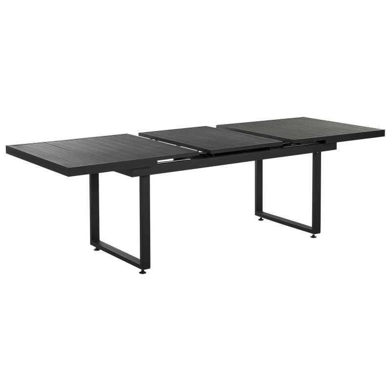 Zestaw ogrodowy dla 6 osób VALCANETTO/TAVIANO Metal Czarny Zestaw ogrodowy dla 6 osób VALCANETTO/TAVIANO Metal Czarny