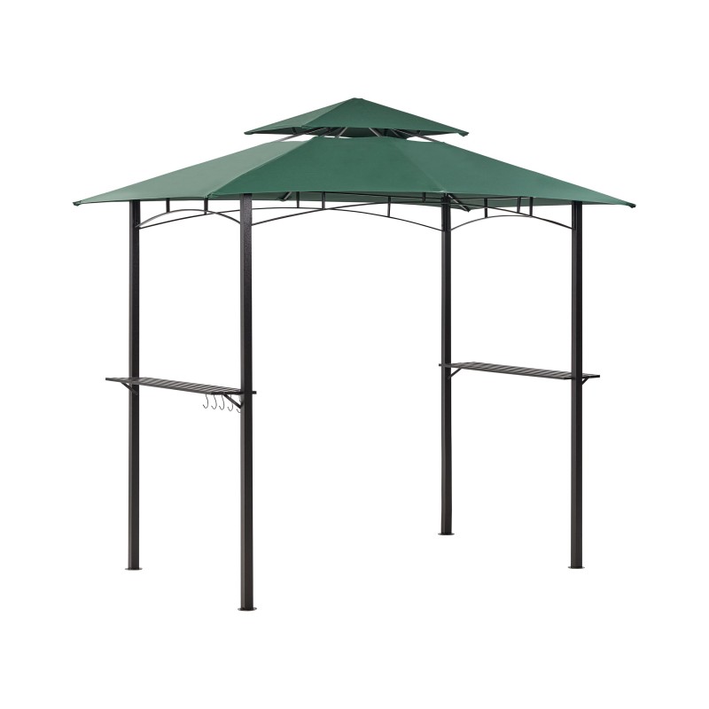 Pawilon ogrodowy NARO Metal 240 cm 148 cm Ciemnozielony Pawilon ogrodowy NARO Metal 240 cm 148 cm Ciemnozielony