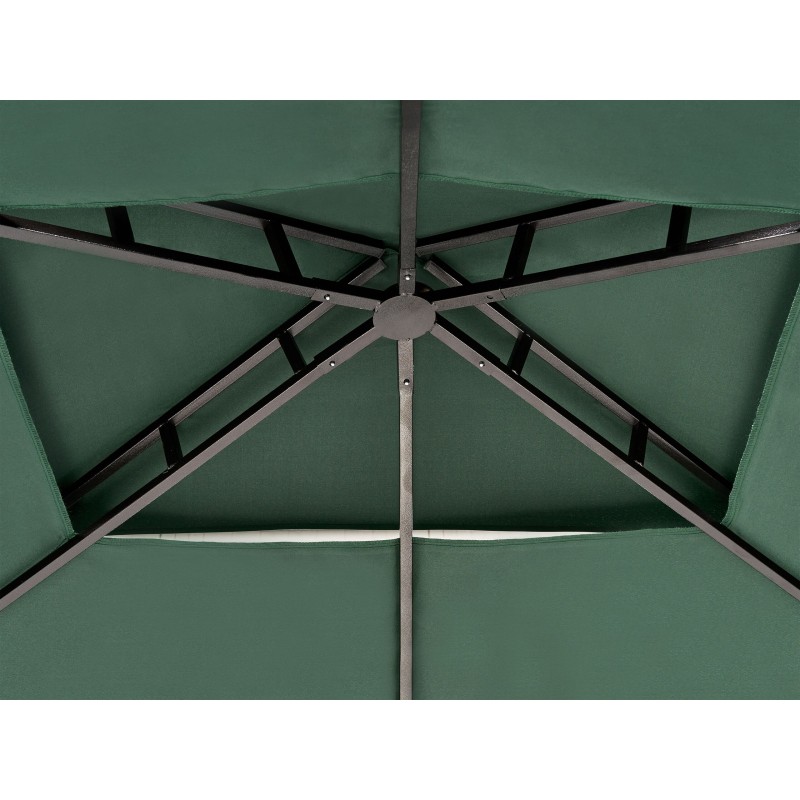 Pawilon ogrodowy NARO Metal 240 cm 148 cm Ciemnozielony Pawilon ogrodowy NARO Metal 240 cm 148 cm Ciemnozielony
