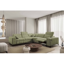 Narożnik ballagio III Mix z funkcją spania oraz funkcją relax tkanina Spring 1115