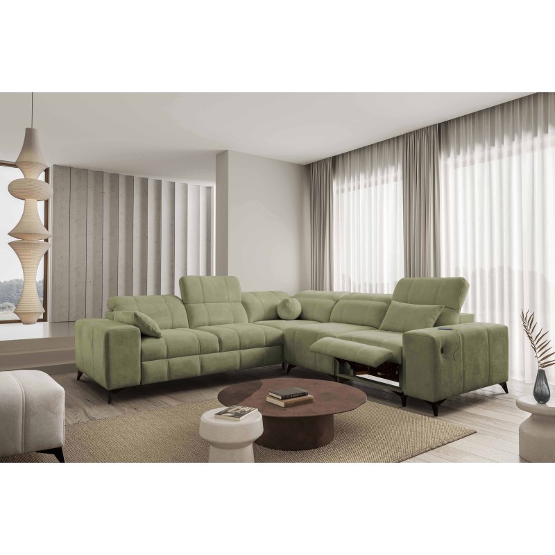 Narożnik ballagio III Mix z funkcją spania oraz funkcją relax tkanina Spring 1115 Narożnik ballagio III Mix z funkcją spania oraz funkcją relax tkanina Spring 1115