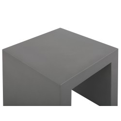 Zestaw ogrodowy ze stołkami dla 4 osób OLBIA/TARANTO Beton Szary Zestaw ogrodowy ze stołkami dla 4 osób OLBIA/TARANTO Beton Szary