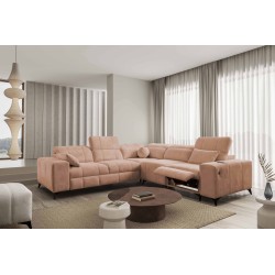 Ballagio III Mix corner sofa with sleeping and relaxation function | Highest quality woven fabric, Spring 1112