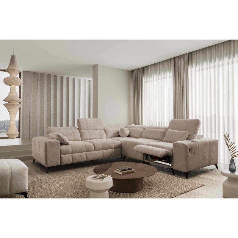 Esquina Ballagio III Mix con función de cama y relax | Máxima calidad Plecionka, Spring 1110 Esquina Ballagio III Mix con función de cama y relax | Máxima calidad Plecionka, Spring 1110