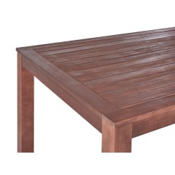 Zestaw ogrodowy z ławkami dla 6 osób TUSCANIA Drewno eukaliptusowe Ciemnobrązowy Zestaw ogrodowy z ławkami dla 6 osób TUSCANIA Drewno eukaliptusowe Ciemnobrązowy