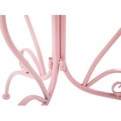 Stolik bistro ALBINIA 70 cm 70 cm Metal Różowy Stolik bistro ALBINIA 70 cm 70 cm Metal Różowy