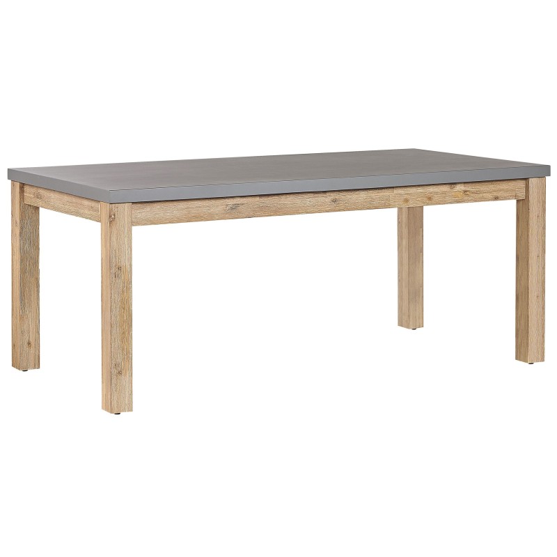 Stół ogrodowy OSTUNI 180 cm 90 cm Beton Szary Stół ogrodowy OSTUNI 180 cm 90 cm Beton Szary