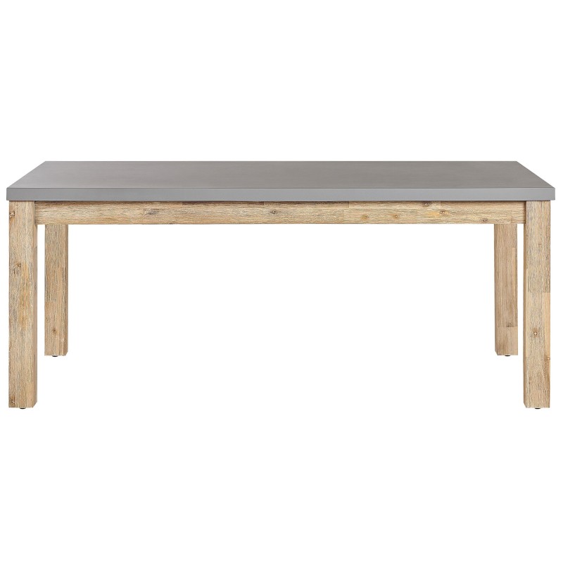 Stół ogrodowy OSTUNI 180 cm 90 cm Beton Szary Stół ogrodowy OSTUNI 180 cm 90 cm Beton Szary