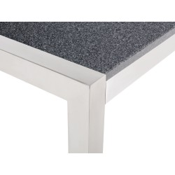 Stół ogrodowy GROSSETO 220 cm 100 cm Polerowany Granit Szary Stół ogrodowy GROSSETO 220 cm 100 cm Polerowany Granit Szary
