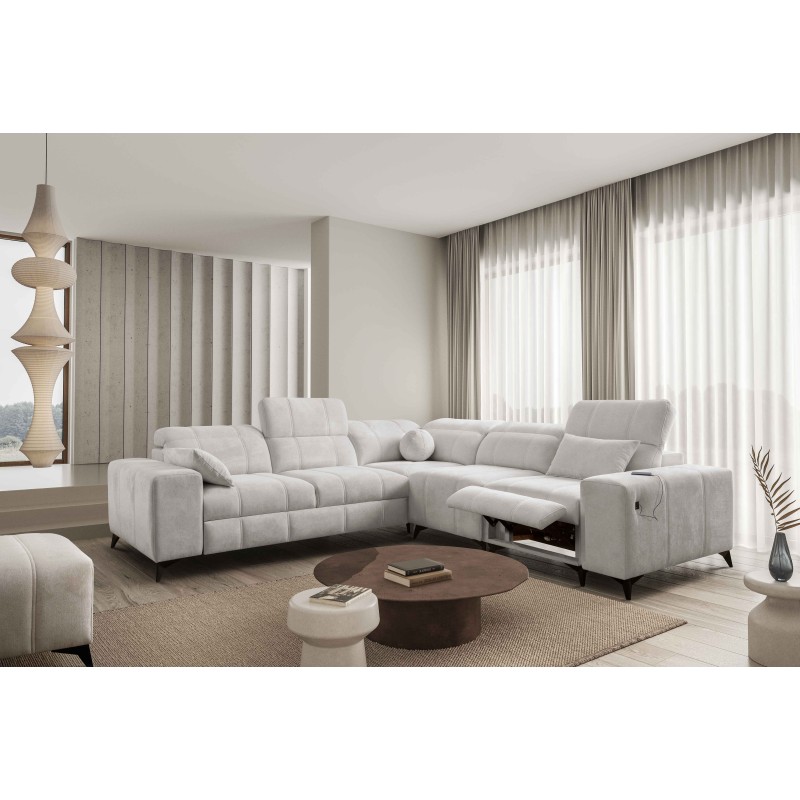 Narożnik ballagio III Mix z funkcją spania oraz funkcją relax tkanina Spring 1104 Narożnik ballagio III Mix z funkcją spania oraz funkcją relax tkanina Spring 1104