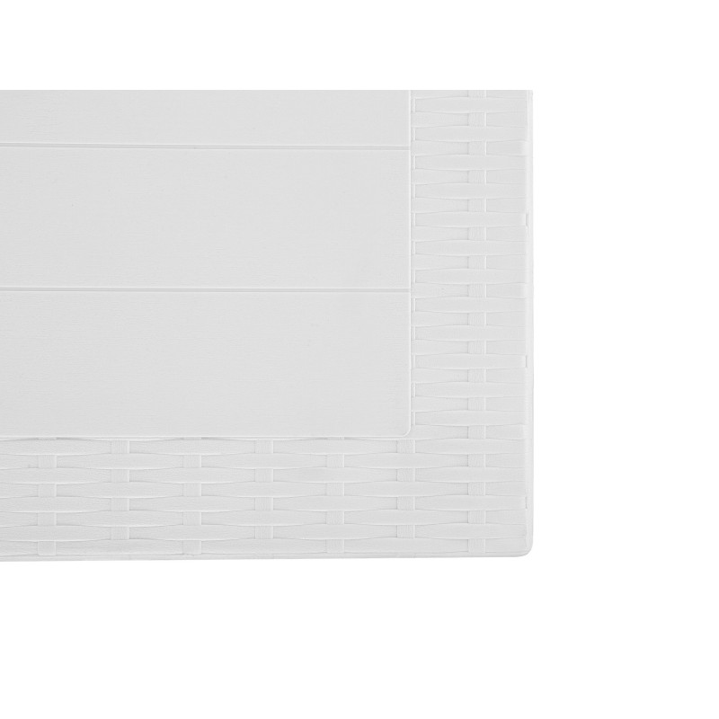Stół ogrodowy FOSSANO 140 cm 80 cm Biały Stół ogrodowy FOSSANO 140 cm 80 cm Biały