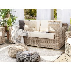 Sofa ogrodowa rattanowa naturalna ARDEA Sofa ogrodowa rattanowa naturalna ARDEA
