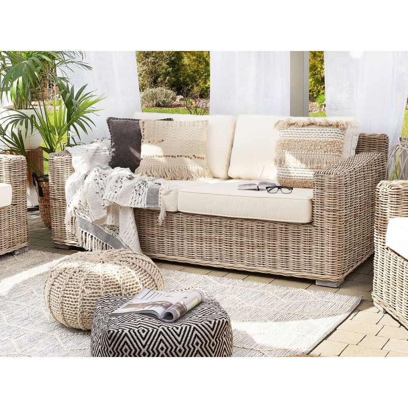 Sofa ogrodowa rattanowa naturalna ARDEA Sofa ogrodowa rattanowa naturalna ARDEA