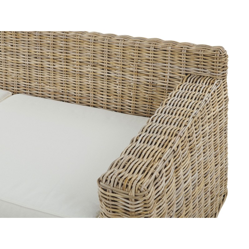 Sofa ogrodowa rattanowa naturalna ARDEA Sofa ogrodowa rattanowa naturalna ARDEA