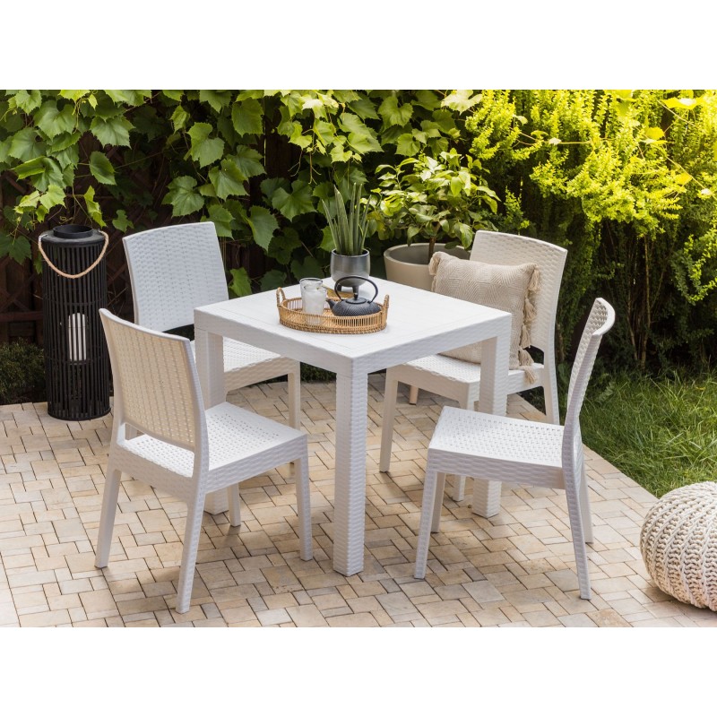 Stolik bistro FOSSANO 80 cm 80 cm Biały Stolik bistro FOSSANO 80 cm 80 cm Biały