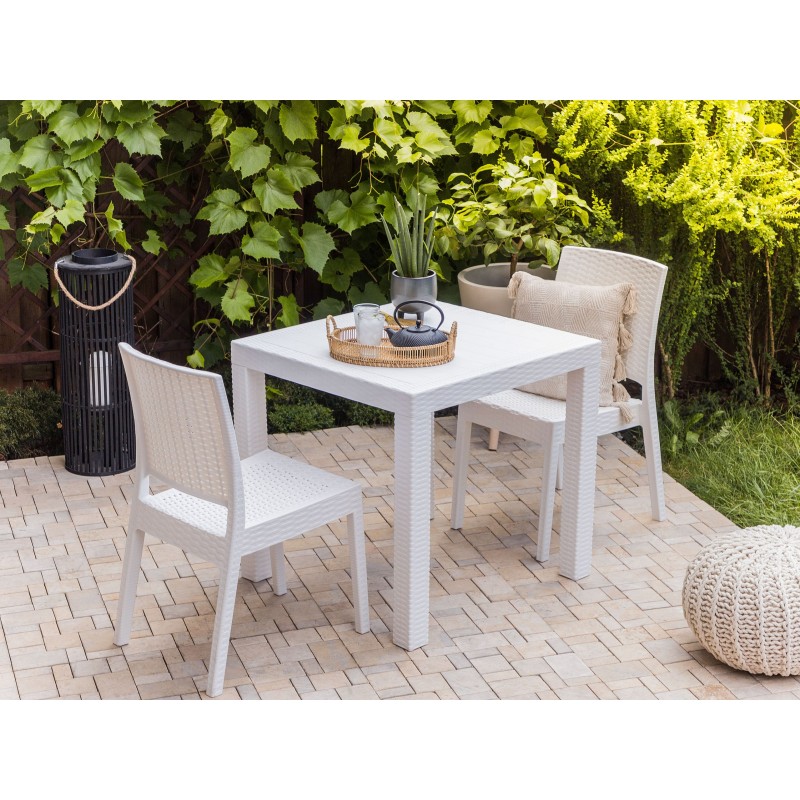Stolik bistro FOSSANO 80 cm 80 cm Biały Stolik bistro FOSSANO 80 cm 80 cm Biały