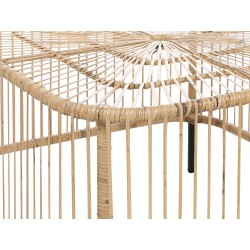 Stolik ogrodowy rattanowy 67 x 67 cm naturalny CESENATICO Stolik ogrodowy rattanowy 67 x 67 cm naturalny CESENATICO