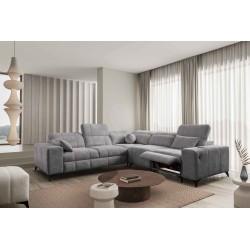 Narożnik ballagio III Mix z funkcją spania oraz funkcją relax tkanina Spring 1102