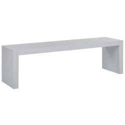 Ławka ogrodowa TARANTO 150 cm Beton Biały