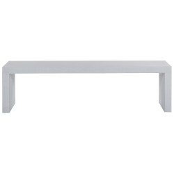 Ławka ogrodowa TARANTO 150 cm Beton Biały Ławka ogrodowa TARANTO 150 cm Beton Biały