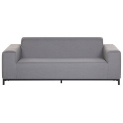 Sofa ogrodowa szara z czarnym ROVIGO