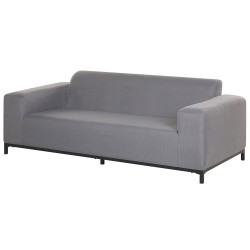 Sofa ogrodowa szara z czarnym ROVIGO Sofa ogrodowa szara z czarnym ROVIGO
