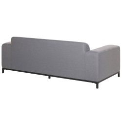 Sofa ogrodowa szara z czarnym ROVIGO Sofa ogrodowa szara z czarnym ROVIGO