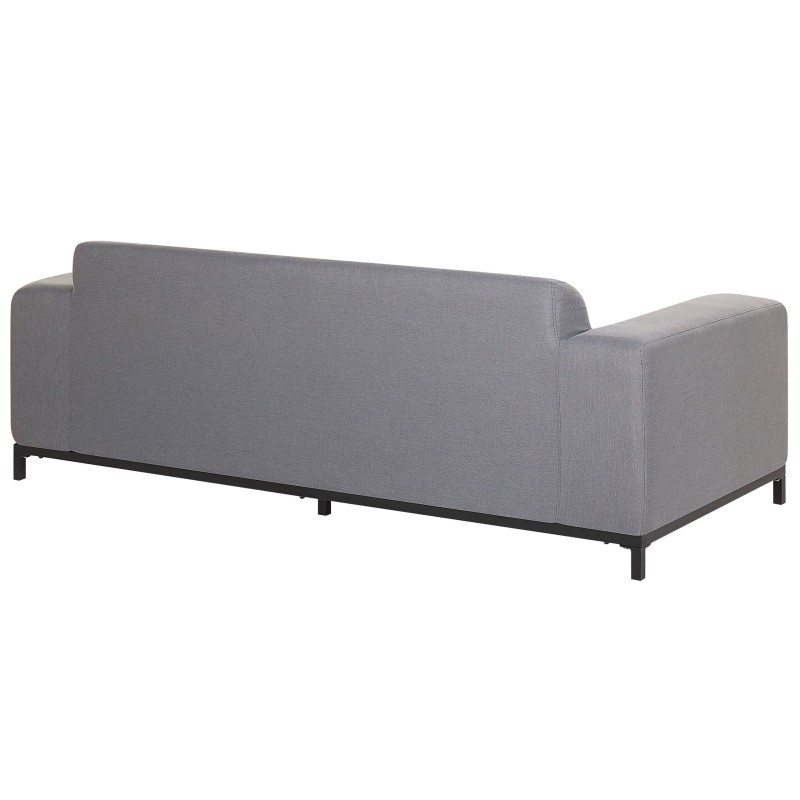 Sofa ogrodowa szara z czarnym ROVIGO Sofa ogrodowa szara z czarnym ROVIGO