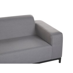 Sofa ogrodowa szara z czarnym ROVIGO Sofa ogrodowa szara z czarnym ROVIGO