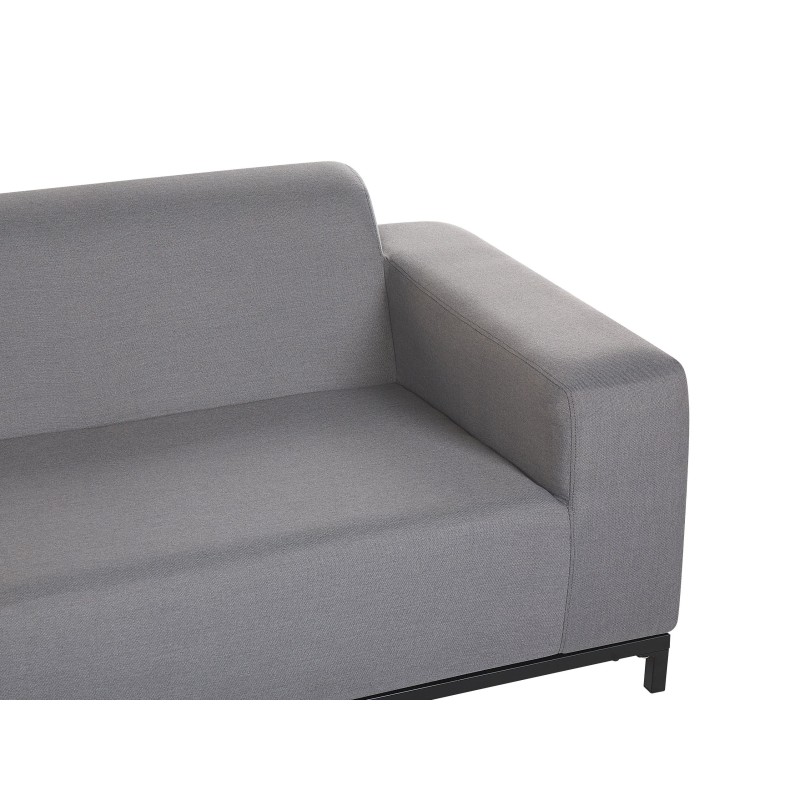 Sofa ogrodowa szara z czarnym ROVIGO Sofa ogrodowa szara z czarnym ROVIGO