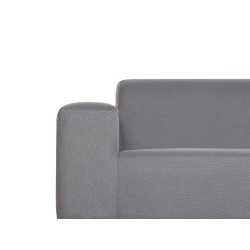 Sofa ogrodowa szara z czarnym ROVIGO Sofa ogrodowa szara z czarnym ROVIGO