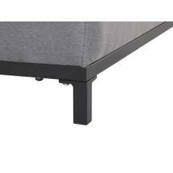 Sofa ogrodowa szara z czarnym ROVIGO Sofa ogrodowa szara z czarnym ROVIGO