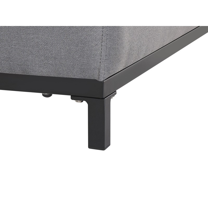 Sofa ogrodowa szara z czarnym ROVIGO Sofa ogrodowa szara z czarnym ROVIGO