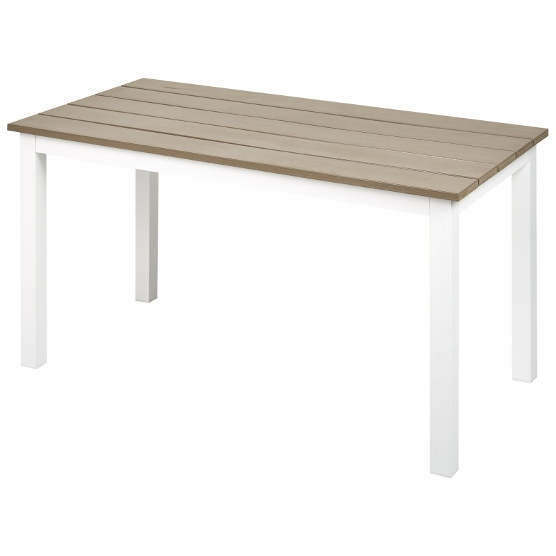 Stół ogrodowy MESSINA 96 cm 52 cm Biały Stół ogrodowy MESSINA 96 cm 52 cm Biały
