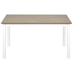 Stół ogrodowy MESSINA 96 cm 52 cm Biały Stół ogrodowy MESSINA 96 cm 52 cm Biały